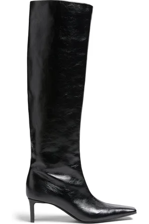 Khaite Ona Leather Knee Boots - - IT 36.5 - Moda Operandi