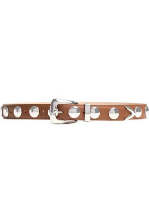 Khaite Benny Studded Leather Belt - - 70 cm - Moda Operandi