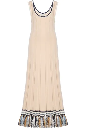 Simkhai Julianna Fringed Knit Maxi Dress - - S - Moda Operandi