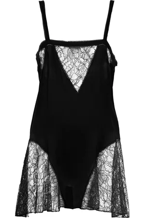 Chloé Lace-Trimmed Silk Charmeuse Mini Dress - - FR 34 - Moda Operandi