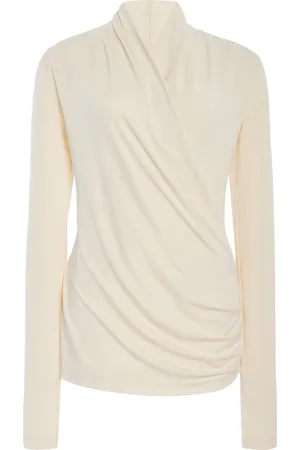 Totême Wrapped Jersey Top - - M - Moda Operandi