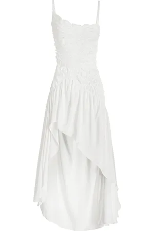 GEORGIA HARDINGE Exclusive Celestial Shirred-Satin Midi Dress - - UK 6 - Moda Operandi
