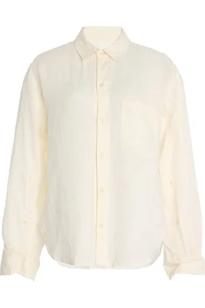 Citizens of Humanity Kayla Shrunken Linen Shirt - - XS - Moda Operandi