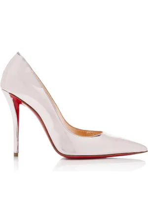 Christian Louboutin Miss Z 100mm Metallic Leather Pumps - - IT 37 - Moda Operandi