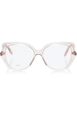 Loewe Oversized Cat-Eye Acetate Glasses - - OS - Moda Operandi