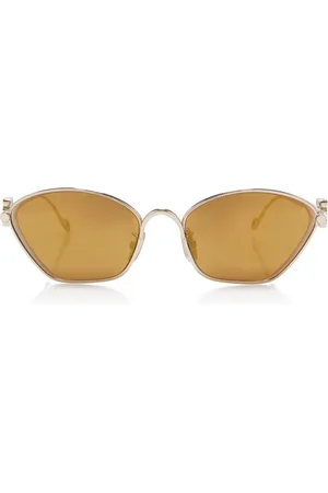 Loewe Anagram D-Frame Metal Sunglasses - - OS - Moda Operandi