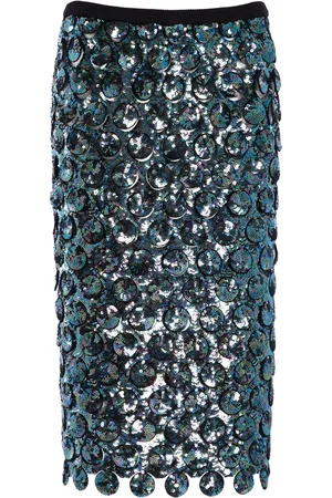 CHRISTOPHER ESBER Photon Sequined Crochet-Cotton Midi Skirt - - XS - Moda Operandi