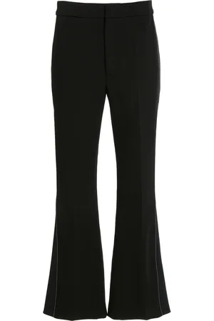 Victoria Beckham Cropped Wool-Blend Flare Pants - - UK 10 - Moda Operandi