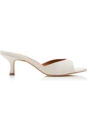 Staud Brigitte Canvas Mules - - IT 36 - Moda Operandi