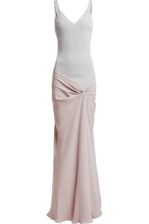 Victoria Beckham Twisted Midi Dress - - UK 8 - Moda Operandi