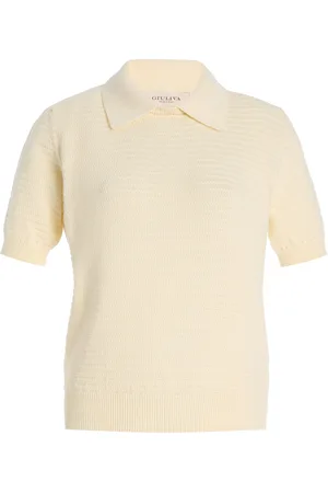 Giuliva Heritage Collection The Siena Cotton Knit Polo Top - - XS - Moda Operandi
