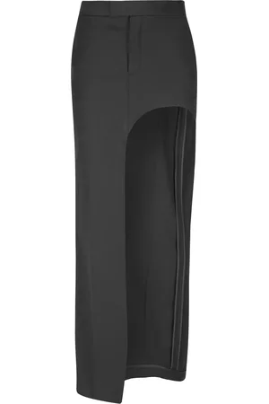 BETTTER Copeland Cutaway Wool Midi Skirt - - XS - Moda Operandi