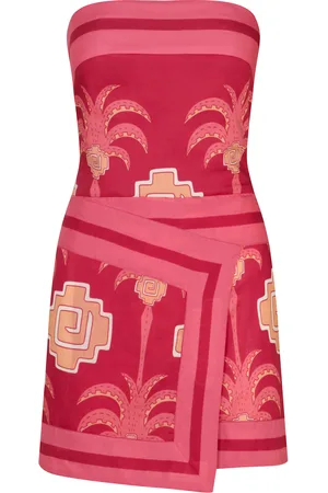 JOHANNA ORTIZ Raiz Ritual Cotton Wrap Mini Dress - - US 6 - Moda Operandi