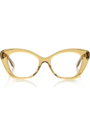 Loewe Curvy Cat-Eye Acetate Glasses - - OS - Moda Operandi