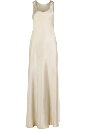 Heirlome Margot Scoop-Neck Silk Gown - - S - Moda Operandi