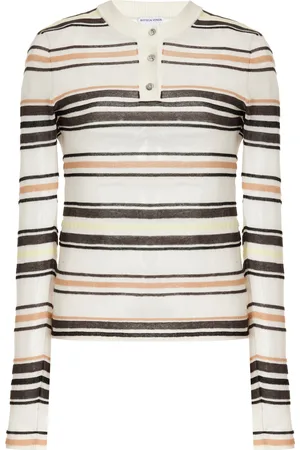 Bottega Veneta Striped Cotton Sweater - - S - Moda Operandi