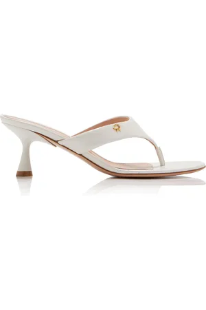 Gianvito Rossi Leather Thong Sandals - - IT 36 - Moda Operandi