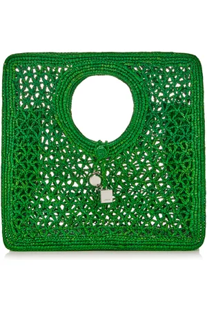 Jacquemus Le Petit Carre Spiaggia Raffia Tote Bag - - OS - Moda Operandi