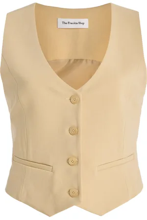 The Frankie Shop Roma Cropped Vest - - XS - Moda Operandi