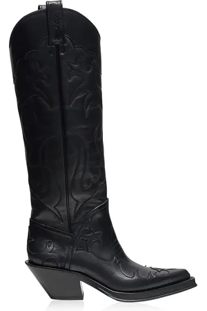 GABRIELA HEARST Capitana Leather Western Boots - - IT 38 - Moda Operandi