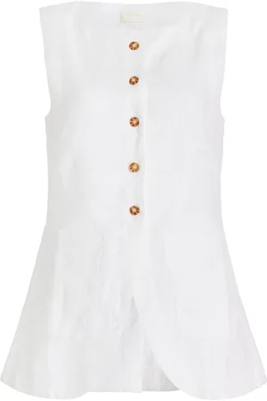 POSSE Exclusive Emma Linen Vest - - XXS - Moda Operandi