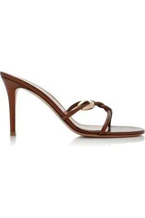 Gianvito Rossi Embellished Leather Sandals - - IT 36.5 - Moda Operandi