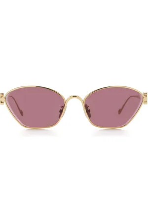 Loewe Anagram Metal D-Frame Sunglasses - - OS - Moda Operandi
