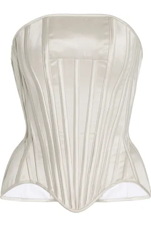 Wiederhoeft Exclusive Julie Satin Corset Top - - US 0 - Moda Operandi