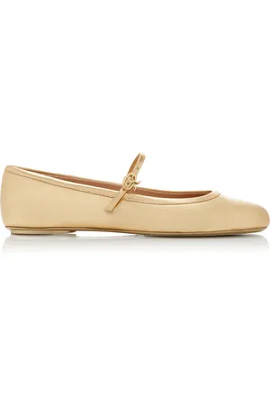 Gianvito Rossi Carla Leather Ballet Flats - - IT 36 - Moda Operandi