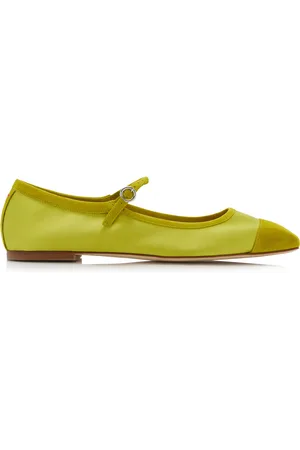 Aeyde Uma Satin Mary Jane Flats - - IT 37 - Moda Operandi