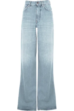 Chloé Paneled Rigid High-Rise Wide-Leg Jeans - - 26 - Moda Operandi
