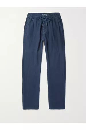 Vilebrequin Pacha Wide-Leg Linen Drawstring Trousers - Men - - M
