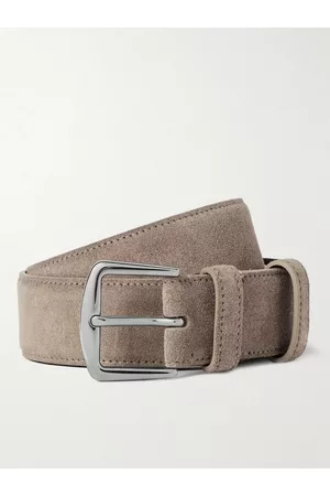 Loro Piana 3.5cm Mushroom Suede Belt - Men - - EU 70