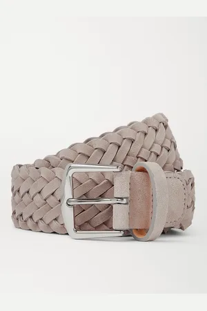Loro Piana 4cm Woven Suede Belt - Men - - EU 90