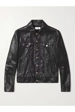 Saint Laurent Slim-Fit Leather Trucker Jacket - Men - - IT 46