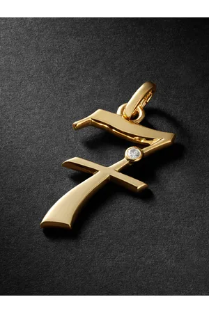 Foundrae Number 7 18-Karat Diamond Pendant - Men