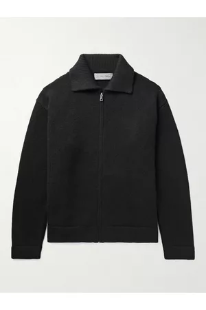 THE ELDER STATESMAN Cashmere Zip-Up Sweater - Men - - XL