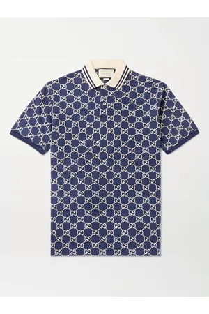 Gucci Logo-Embroidered Cotton-Blend Piqué Polo Shirt - Men - - XS