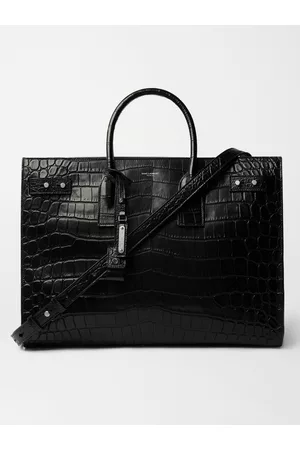 Saint Laurent Croc-Effect Leather Tote Bag - Men