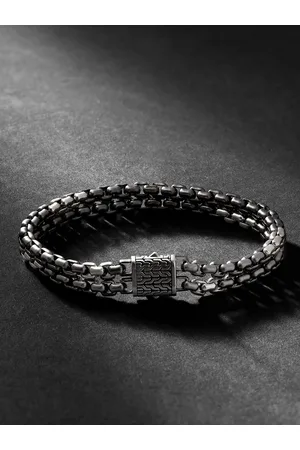 John Hardy Industrial Double Row and Rhodium Bracelet - Men - - XL