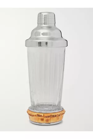Lorenzi Glass, Bamboo and Stainless Steel Cocktail Shaker - Men