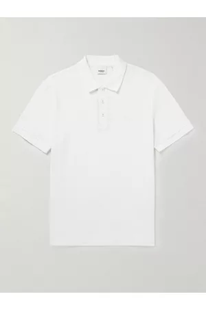 Burberry Logo-Embroidered Cotton-Piqué Polo Shirt - Men - - S