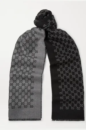 Gucci Reversible Logo-Print Wool Scarf - Men