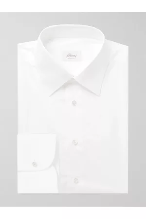 BRIONI Cotton-Poplin Shirt - Men - - EU 43