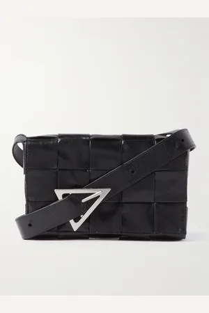 Bottega Veneta Cassette Mini Intrecciato Leather Messenger Bag - Men