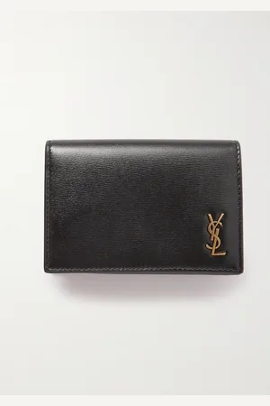 Saint Laurent Logo-Appliquéd Leather Cardholder - Men