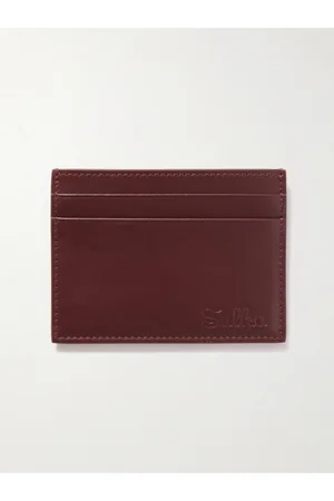 Sulka Logo-Debossed Leather Cardholder - Men