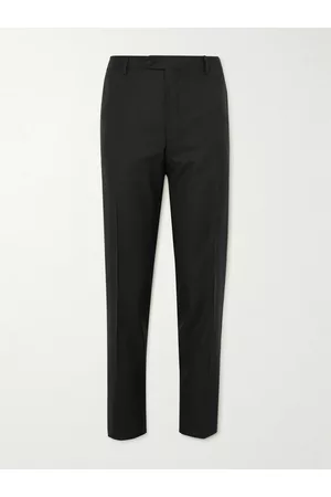 Mr P. Slim-Fit Tapered Wool Tuxedo Trousers - Men - - 28