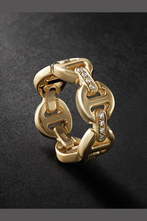 HOORSENBUHS Dame Tri-Link 18-Karat Diamond Ring - Men - - 10