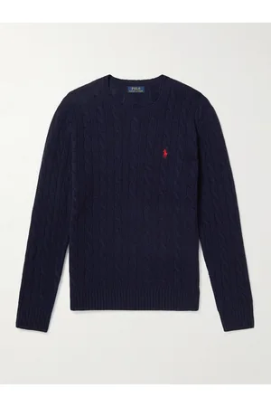 Ralph Lauren Cable-Knit Wool and Cashmere-Blend Sweater - Men - - XL